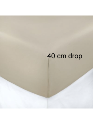 Single Fitted Bed Sheet - drop 40cm (15.74'')